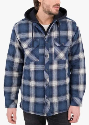 Boston Traders Men's Quilted Flannel Jacket Dark Denim - Image 1 of 2