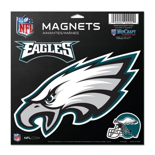 PHILADELPHIA EAGLES 3 PIECE DIE-CUT VINYL MAGNETS 11"X11" HIGH QUALITY DURABLE - Image 1 of 1