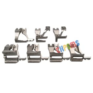 JUEGO DE 7 pies con cremallera de doble tubería y balanceo aptos para juki du-141 du-1181 consew 205r - Imagen 1 de 7