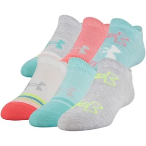 Under Armour L99803 Girl's Multi Essential Socks 6 Pack Size 13.5 K- 4Y - Picture 1 of 3