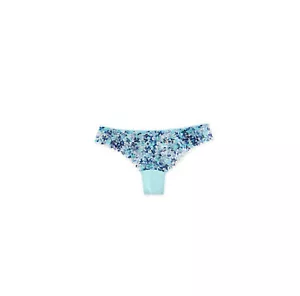 NWOT aqua Liberty estampado Chantelle Intimates tanga bragas 1749 talla XL - Imagen 1 de 1