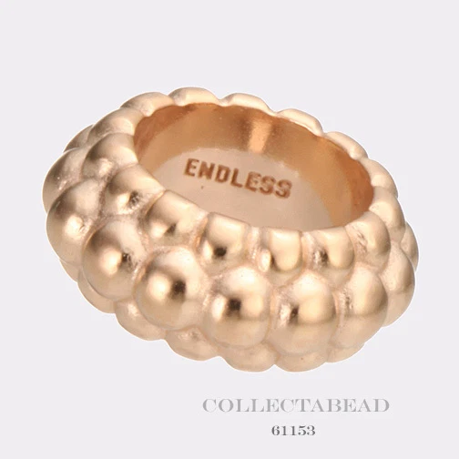 Authentic Endless Silver Rose Gold Plated Circles Rose Gold Bead 61153 - Image 1 of 1