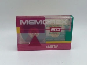 MEMOREX DBS 60 Normal Position I Cassette 90m NEW SEALED VTG - Picture 1 of 3