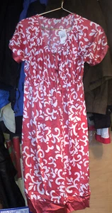 NEW MIMI maternity special occasion Red White Party dress Large - Picture 1 of 6