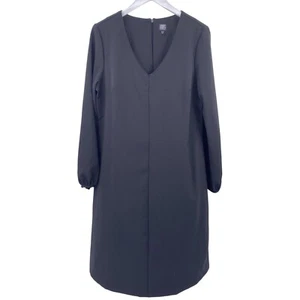 Gumps San Francisco black shift dress size 12 USA balloon sleeve career - Picture 1 of 8