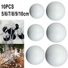 White Foam Balls, Pack of 10 Polystyrene Balls for Kids' Art and Craft Projects