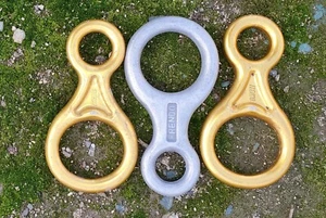 3 pcs Vintage FRENDO Figure 8 Rappel Belay Devices Ring - Imagen 1 de 2
