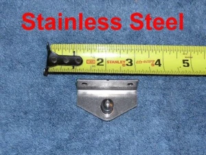 RV Marine Nitro Prop INSIDE Stainless Angle Bracket Plate Mount 10mm Ball Stud - Foto 1 di 4