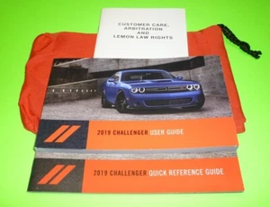 2019 DODGE CHALLENGER USER GUIDE OWNERS MANUAL 19 SXT SRT GT HELLCAT V6 V8 +case - Picture 1 of 1