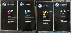 HP 643A Q5950A Q5951A Q5952A Q5953A (without box) - Afbeelding 1 van 1