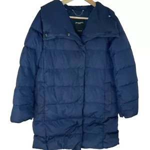 MaxMara Weekend Urban Womens Sz 4 Navy Blue Down Puffer Jacket Made in Italy - Picture 1 of 12