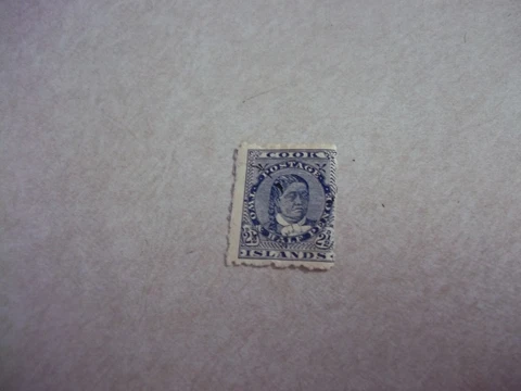 COOK ISLANDS STAMP SG 27 Scott 29 Dull Blue Fine Used Cover