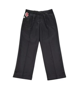 Dockers Pants Mens 38x29 Black Golf Chino Relaxed Fit Pleated Cuffed NWT - Picture 1 of 6