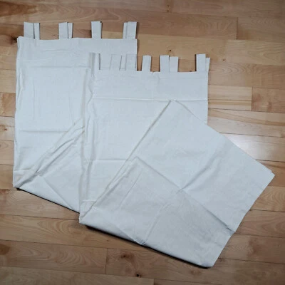 Vermont Country Store Aislado Muselina Cortinas Paneles Pestaña Superior 54x41 Forrado Crema Foto 1 de 4