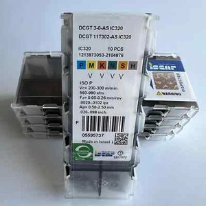 ISCAR / DCGT11T302-AS IC320 / Insertos de carburo 10 unidades - Imagen 1 de 5