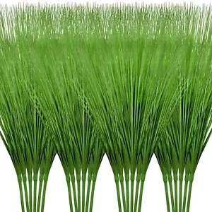 Yunlly 24 Pack 27" Artificial Plants Onion Grass Faux Greenery Realistic Whea... - Picture 1 of 7