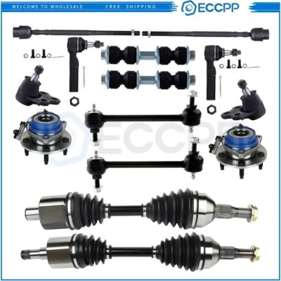 Extremo de varilla de amarre delantero + cojinete de cubo de rueda eje CV para Buick Century LaCrosse Foto 1 de 4