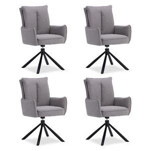 4er Set Esszimmerstuhl mit Armlehne Stuhl Wohnzimmerstühle drehbar Homestyle4u - Bild 1 von 12