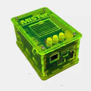 MiSTer Case For Analog IO Board and USB Hub Acid Green Perspex - Picture 1 of 2