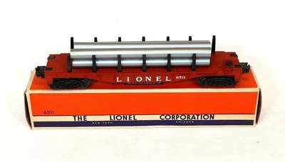Postwar Lionel 6511 Pipe Car From 1953-54~All Original~w/Nice OB - Image 1 of 4