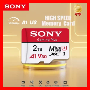 Cartes mémoire micro SD/TF & SD Sony 2 To 1 To 512 Go 256 Go 128 Go haute vitesse classe 10 - Photo 1 sur 13