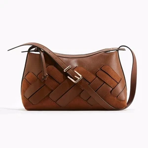 Bolso Baguette Bandolera Tejido - Moda Asa Superior Diseñador Estilo 2025 Moda - Imagen 1 de 6
