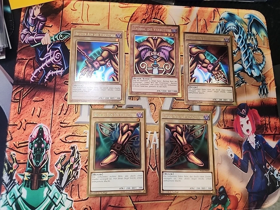 Exodia the Forbidden One Complete Set PGL2-EN026 DE026 GERMAN 1st Ed NM Yugioh  - Image 1 of 1