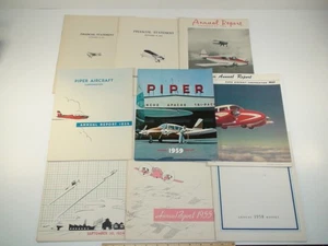 Piper Aircraft Corporation Annual Reports / Statements 1950 - 1951 & 1953 - 1959 - Picture 1 of 23