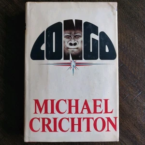 Congo by Michael Crichton 1980 Hardcover Book Club Edition - Foto 1 di 10