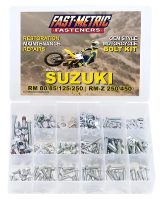 250pc SUZUKI OEM replacement bolt kit for RM80 RM 85 RM100 RM125 RM250 - Image 1 of 4