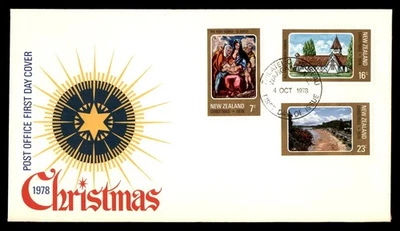 Mayfairstamps Nova Zelândia FDC 1978 Combo de Natal Estrela Capa Primeiro Dia aau_5209 - Imagem 1 de 2
