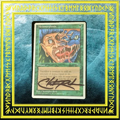 Signed Christopher Rush Magic The Gathering NM-MINT Metamorphosis Chronicles MTG - Image 1 of 2