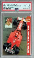 PSA 8 Michael Schumacher 2000-05 Stadion #321 Rare Trading Card World Stars