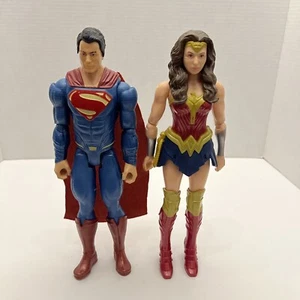 Mattel 12" Superman And Wonder Woman Figures Gal Gadot Henry Cavill - Picture 1 of 9
