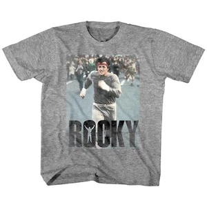 Rocky Balboa Boxing Training Running Kids T Shirt Road Boy Girl Toddler - Picture 1 of 3