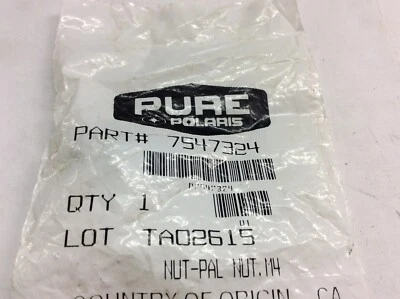 Polaris Pal Nut 7547324 Nuevo OEM 4 MM Pal Tuerca Cabrestante Montaje 2010 Ranger Crew 800 EFI Foto 1 de 3