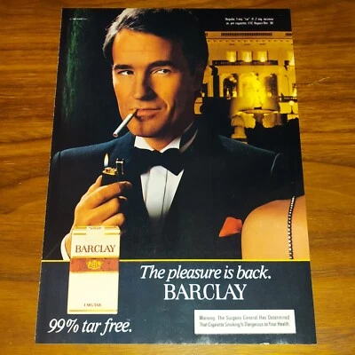BARCLAY CIGARRILLOS 1982 ANUNCIO IMPRESO REVISTA ANUNCIO EL PLACER HA VUELTO Foto 1 de 4
