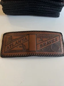 Vintage Leather Atlanta Braves Wallet MLB Original Super Cool NOS - Picture 1 of 9