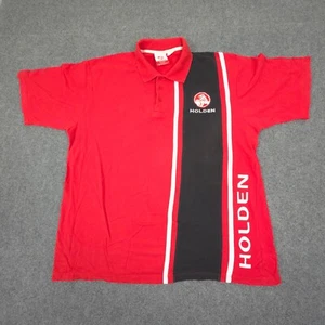 Holden Shirt Mens LARGE Red motorsports HSV Short Sleeve Collared Polo Size L - Picture 1 of 9