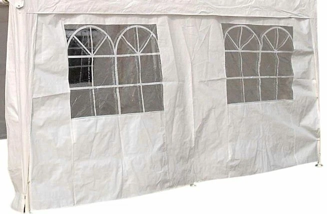 Ersatzplane Für Pavillon Mit Air Vent – Polyester 180 G/m², 3x3 M, Grau, Mit Befestigungsbändern