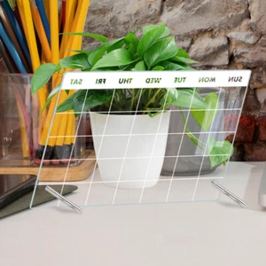 Notiztafel Wochenplaner Whiteboard Kleine Trocken Abwischbare Tafeln - Bild 1 von 12