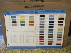 PAINT COLOUR REFERENCE 1979 F0RE PASSENGER  AUTOMOTIVE  PAINT CHIPS SAMPLE - Picture 1 of 2