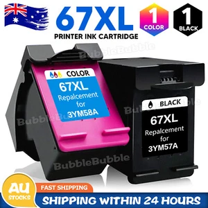 NON-OEM HP 67XL Black 67XL Tricolour ink for Deskjet 2300 2330 2332 2700 2720 - Picture 1 of 9