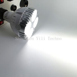 1-12x PAR30 35W E27 LED Pure White 6000K bright SpotLight track Lamp US Shipping
