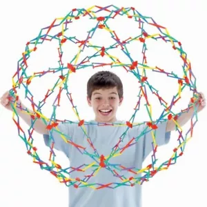 "Grande sfera arcobaleno originale Hoberman, 9,5""- 30" - Foto 1 di 4