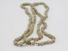 Extra Long Retro Vintage Beige Cream Long Barrel And Disc Shaped Beads 120 Cm