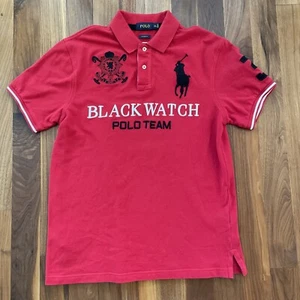Polo Team Blackwatch Mens Size XL Red Big Pony Collared Shirt Ralph Lauren. #3. - Picture 1 of 7