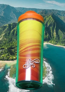 Starbucks Coffee Hawaii Orange Red Lava Sunset 2011 Travel Tumbler Becher 12 oz Tasse - Bild 1 von 6