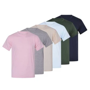 12 camisetas lisas para hombre de algodón liso de manga corta S-2XL - Imagen 1 de 4