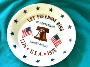 Bi-Centennial Decorative Plate Let Freedom Ring Chateau China USA 7" EXC - Picture 1 of 5